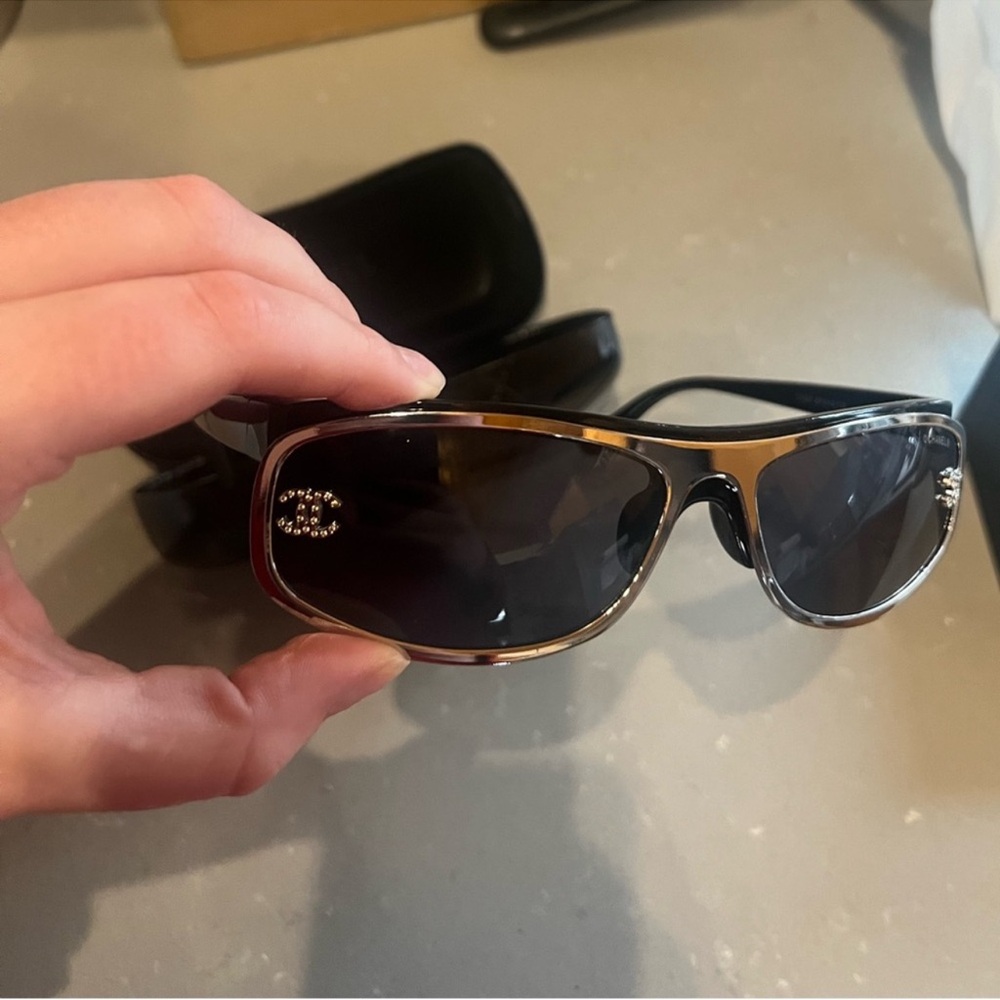 Chanel shield sunglasses